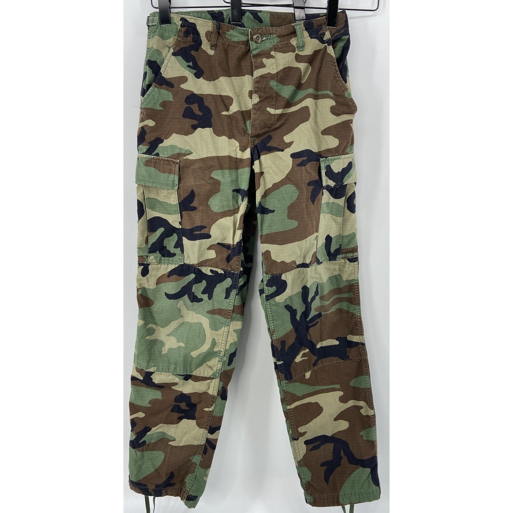 US Military Pants Mens Medium Regular Woodland Camo BDU Work‎ Hunting Tactical
